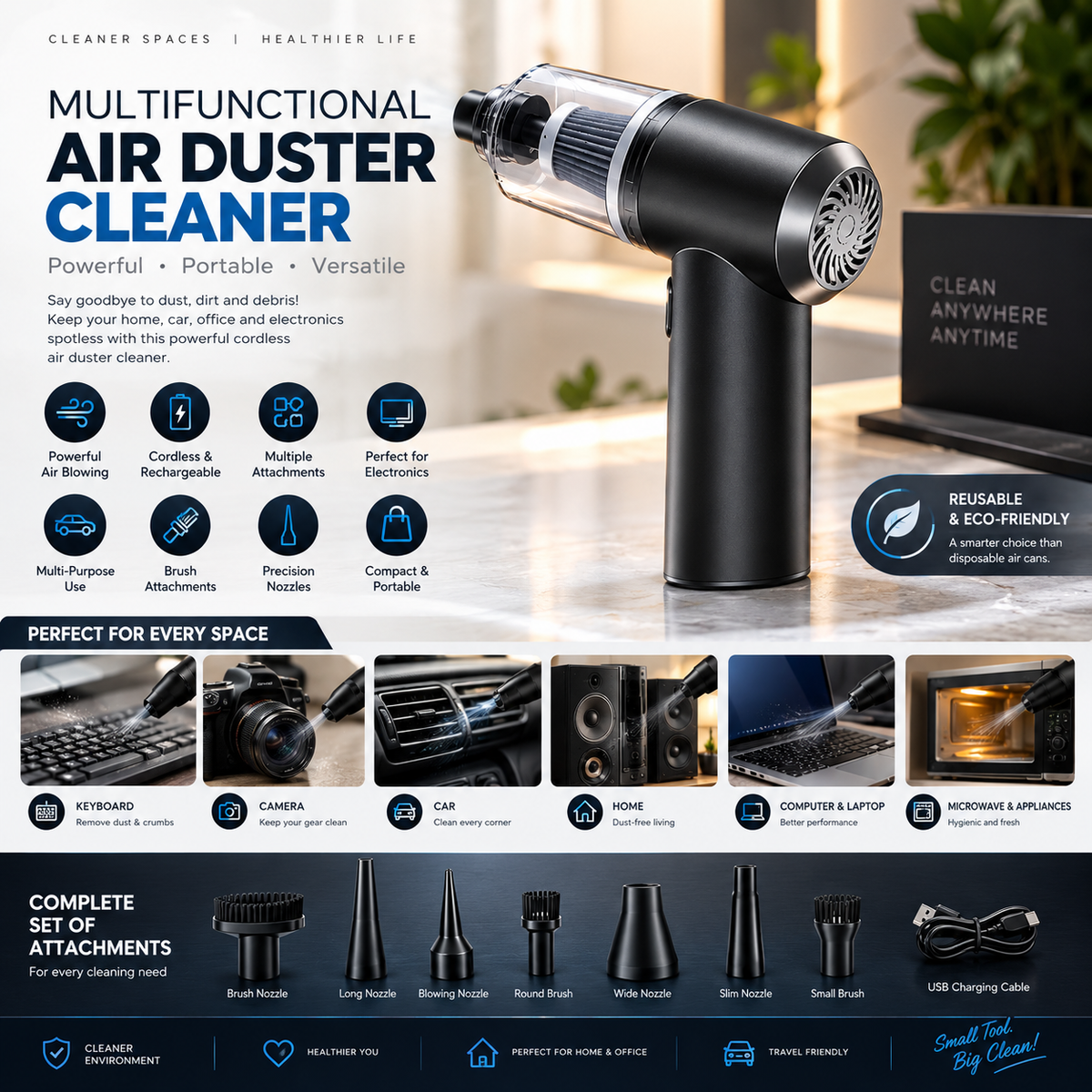 Multifunctional Air Duster Cleaner